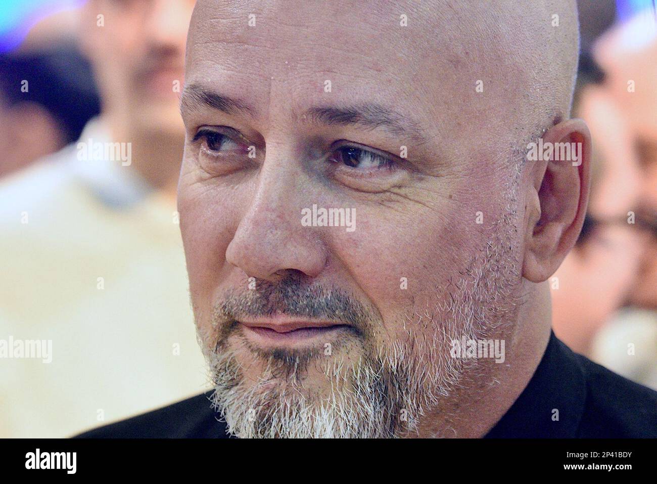 Strasburgo, Francia. 05th Mar, 2023. Inizio della cerimonia delle Guide Stars Michelin che si svolge durante due giorni a Strasburgo presso il Communauté Europénne d'Alsace e il Palais de la Musique et des Congrès. Alla presenza di Gwendal Poullennec, Guillaume Gomez, Jean Francois Piège, Frédéric Anton, Nicolas Stamm Corby, Jean-Luc Heimburger, Frédéric Bierry, Jean Luc Hoffmann, Monique Jung, Camille Sedira Miss Alsace.Strasbourg, Francia nordorientale, il 5 marzo 2023. Foto di Nicolas Roses/ ABACAPRESS.COM Credit: Abaca Press/Alamy Live News Foto Stock