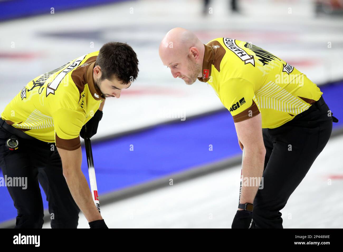 Londra, Canada. 05th Mar, 2023. Ryan Harnden del team Manitoba. Credit: Luke Durda/Alamy Live News Foto Stock