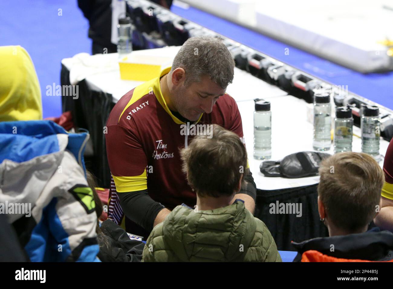 Londra, Canada. 05th Mar, 2023. Sheldon Wettig del team Nunavut. Credit: Luke Durda/Alamy Live News Foto Stock