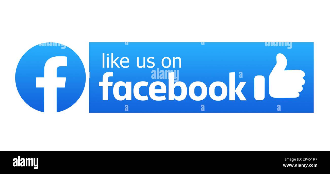 MYKOLAIV, UCRAINA - 19 SETTEMBRE 2021: Logo Facebook isolato su bianco. Design del banner Foto Stock