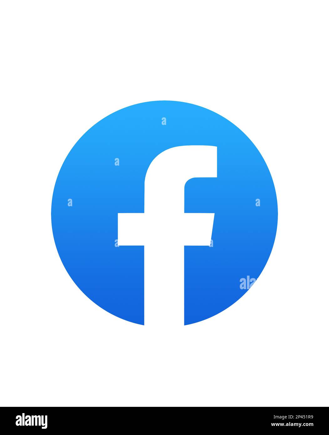 MYKOLAIV, UCRAINA - 19 SETTEMBRE 2021: Logo Facebook isolato su bianco Foto Stock