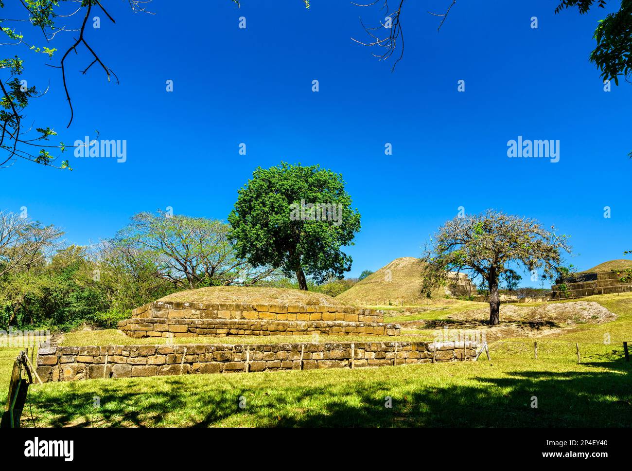 Rovine Maya di San Andres in El Salvador, America Centrale Foto Stock