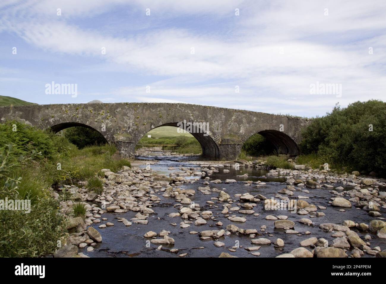 Corran ponte leargybreck sull'isola scozzese del Giura Foto Stock