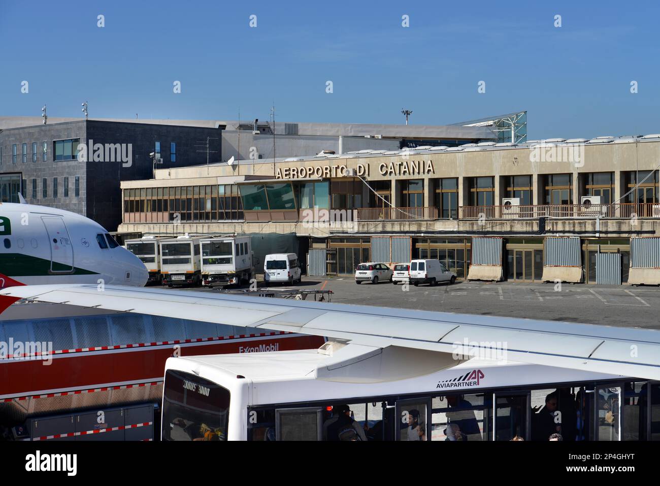 Aeroporto, Catania, Sicilia, Italia Foto Stock