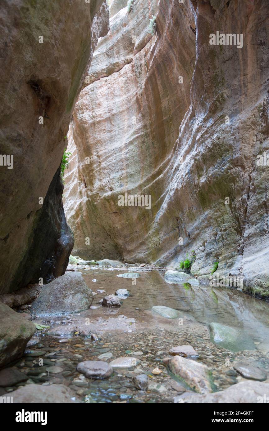 Cipro, Avakas gorge vicino a Capo Drepano. Foto Stock