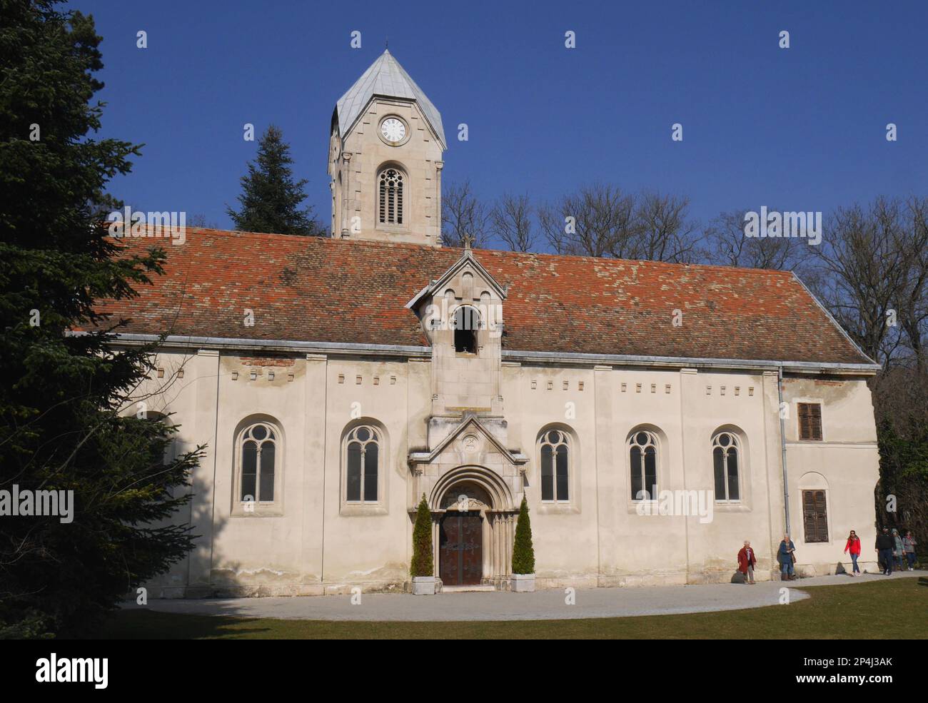 Alcsut Cappella del Palazzo, Alchuti Arboretum, Alcsutdoboz, Ungheria Foto Stock