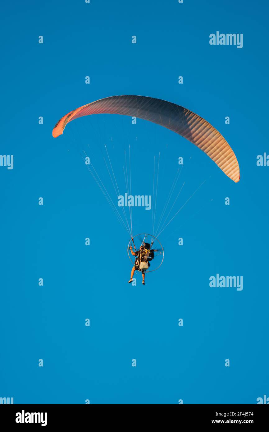 Parapendio nel cielo sport Miami Beach Foto Stock