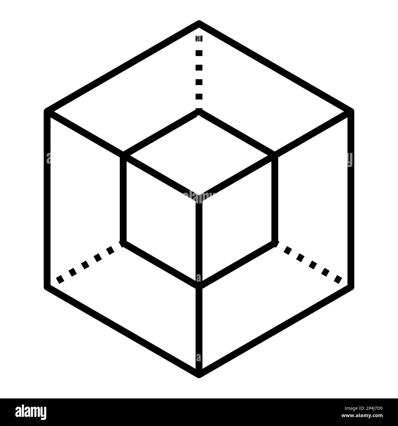 Icona di modellazione 3D. Icona del vettore isolata su sfondo bianco Illustrazione Vettoriale