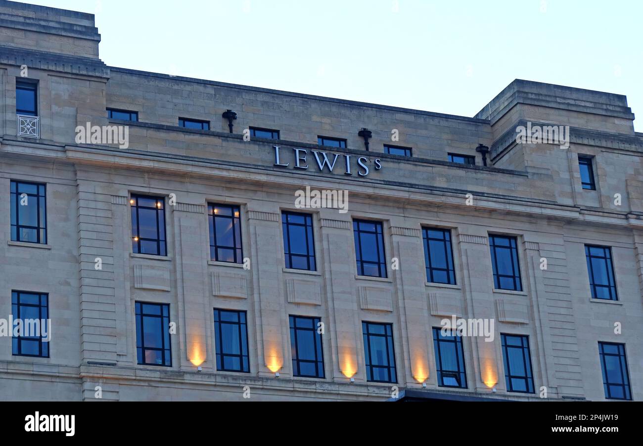 Il grande magazzino di Lewis, 40, Ranelagh Street. , Liverpool, Merseyside, Inghilterra, Regno Unito, L1 1JX. Foto Stock