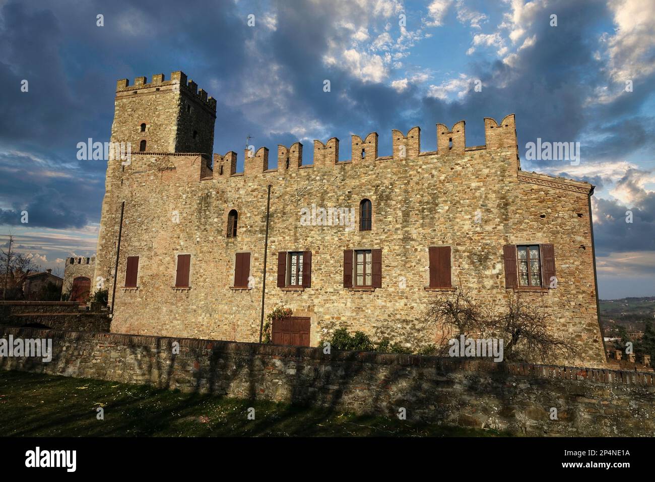 Il castello di Castellarano: Castellarano, Emilia Romagna, Italia Foto Stock
