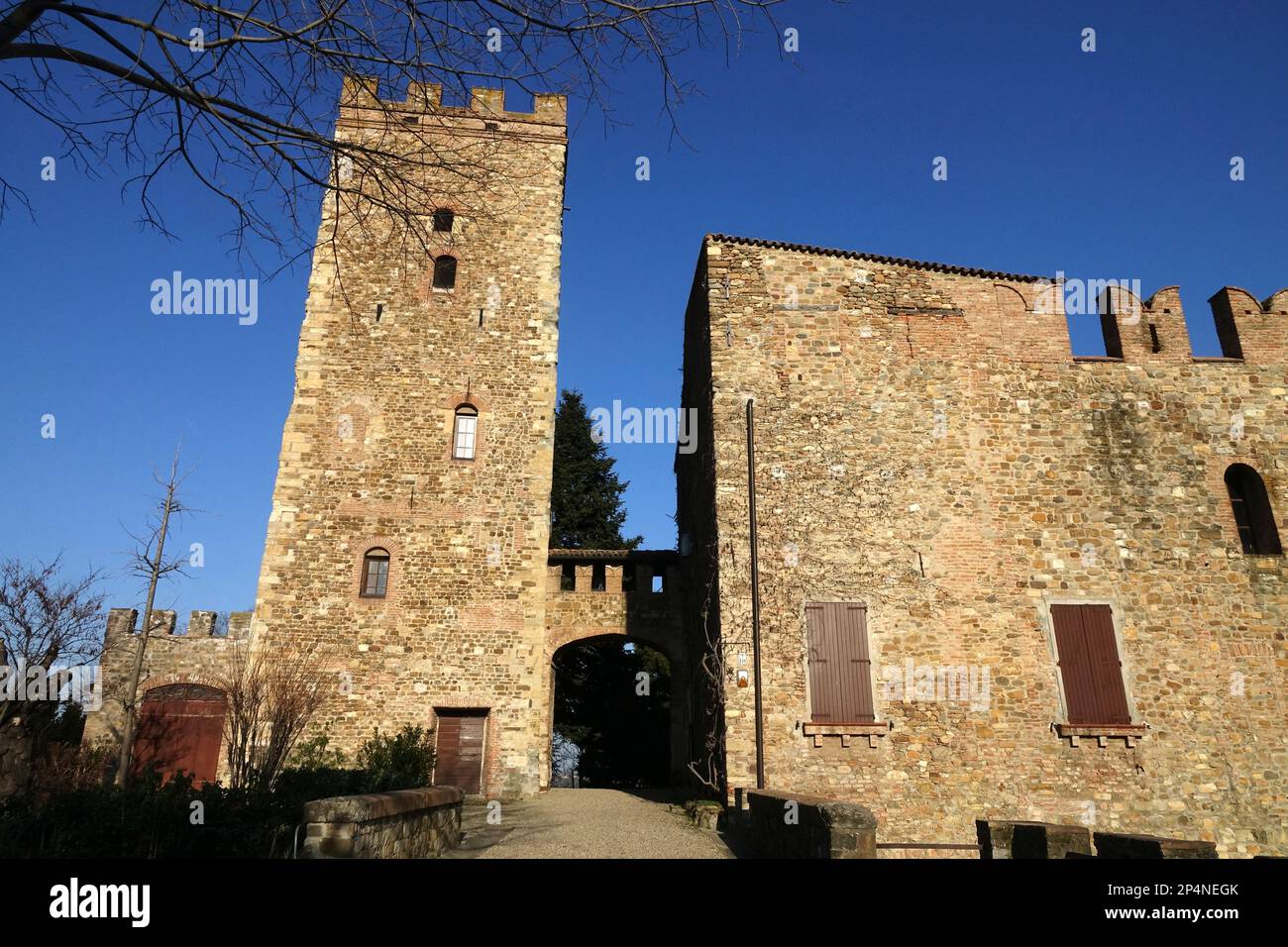 Il castello di Castellarano: Castellarano, Emilia Romagna, Italia Foto Stock