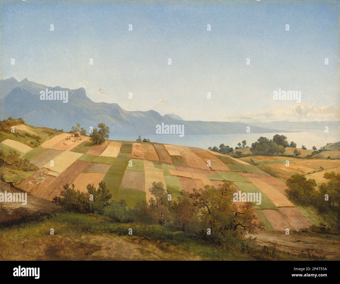 Alexandre Calame Paesaggio svizzero c. 1830 Foto Stock