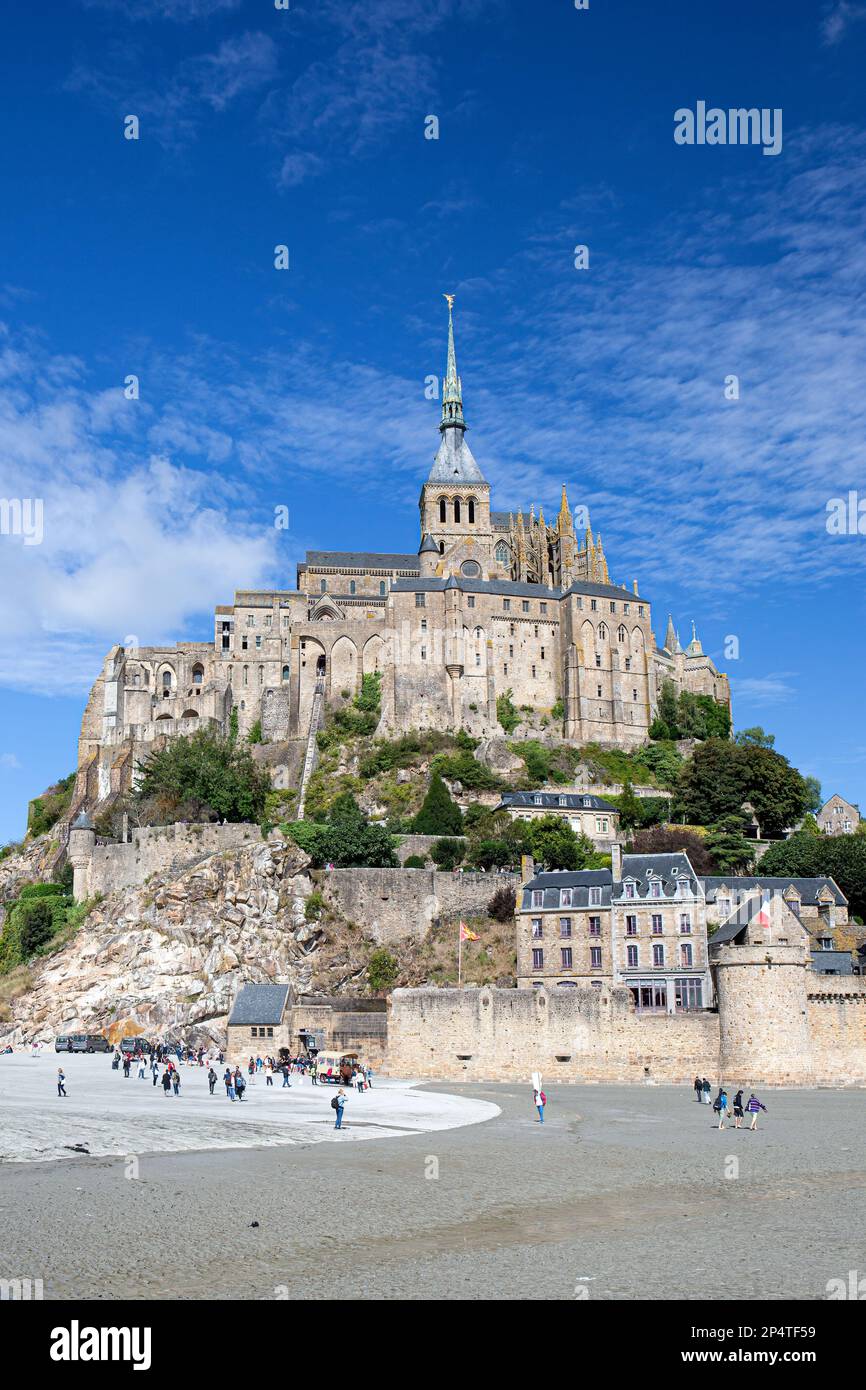 Mont St Michel Francia Foto Stock