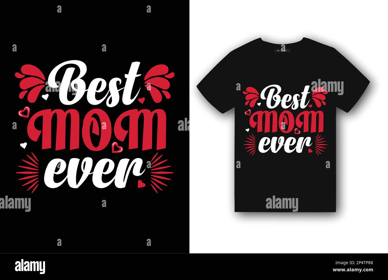 Miglior mom mai tipografia mom dono t-shirt design Illustrazione Vettoriale
