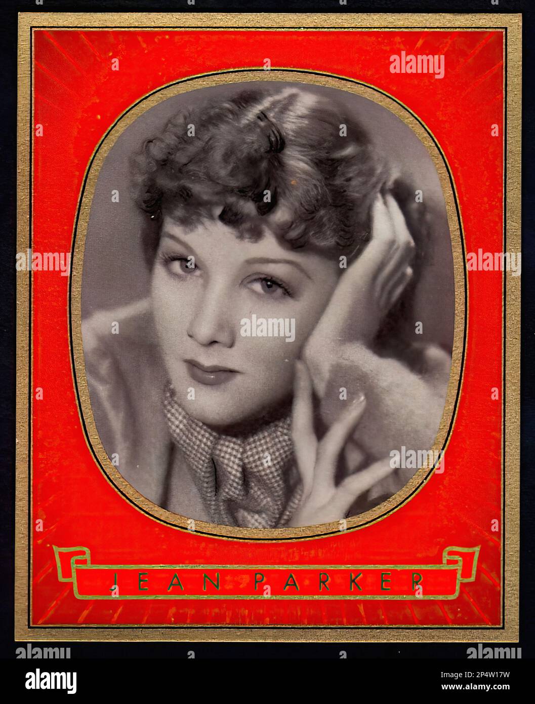 Ritratto di Jean Parker - Cigarette Vintage Card 03 Foto Stock