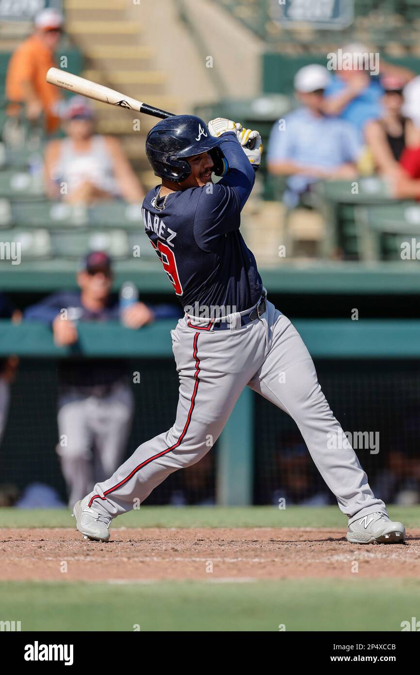 Sarasota FL USA; |l'infelder B Yolmer Sanchez si allena in campo durante una partita di allenamento primaverile della MLB contro i Baltimore Orioles allo stadio ed Smith. Foto Stock