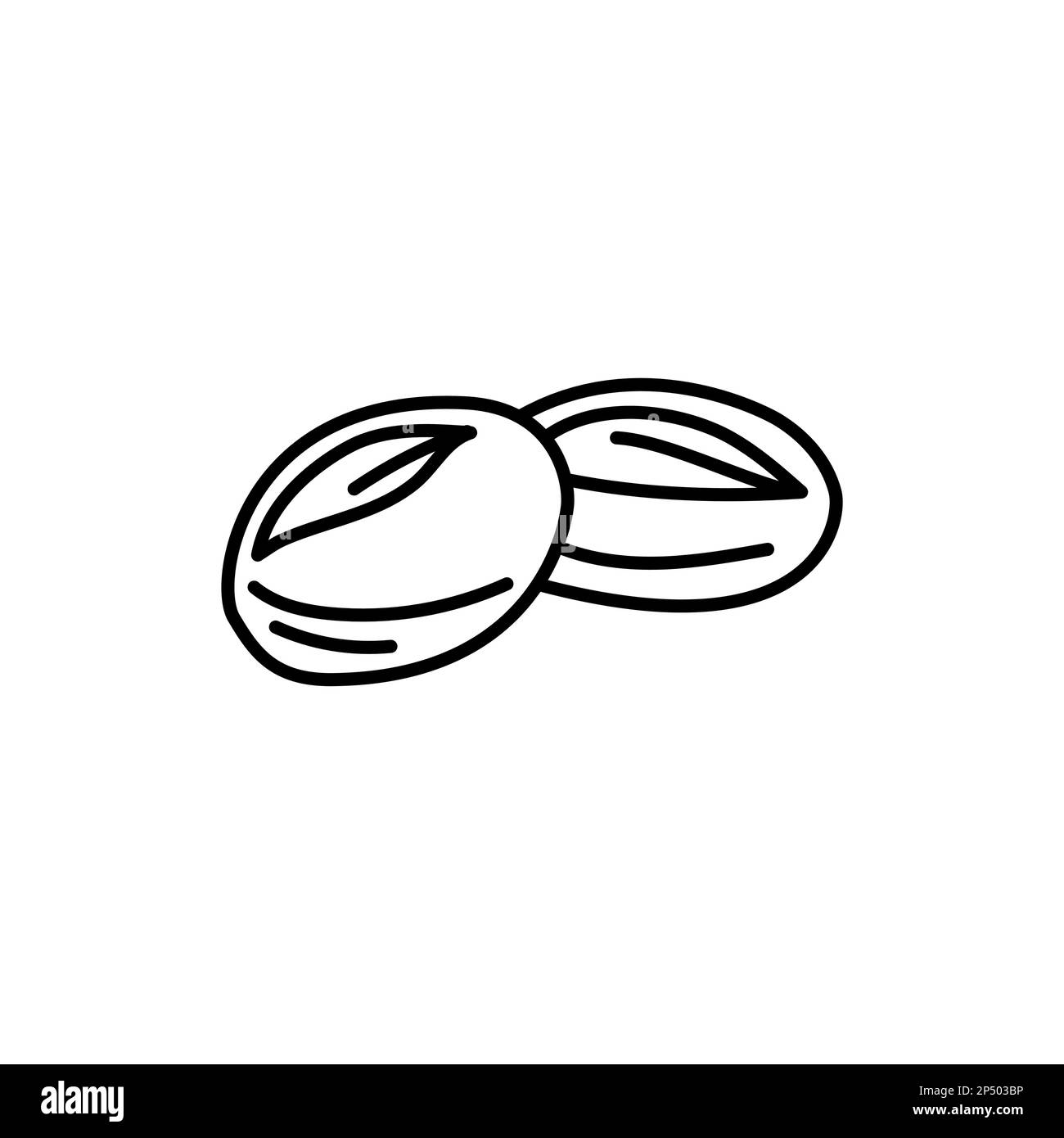 Icona della linea nera dei panini. Panetteria. Pittogramma per la pagina Web Illustrazione Vettoriale