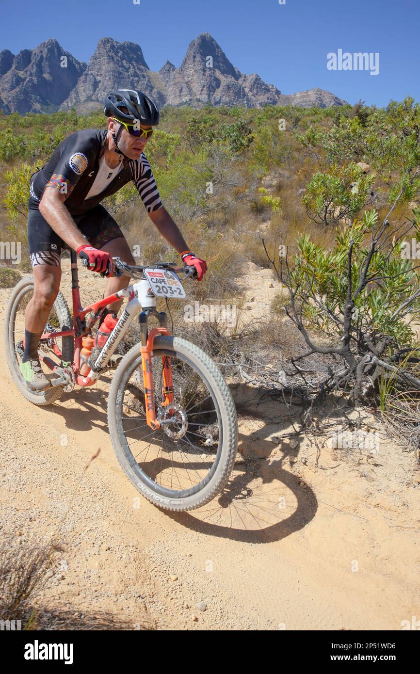 Mountain bike all'ABSA Cape Epic Foto Stock