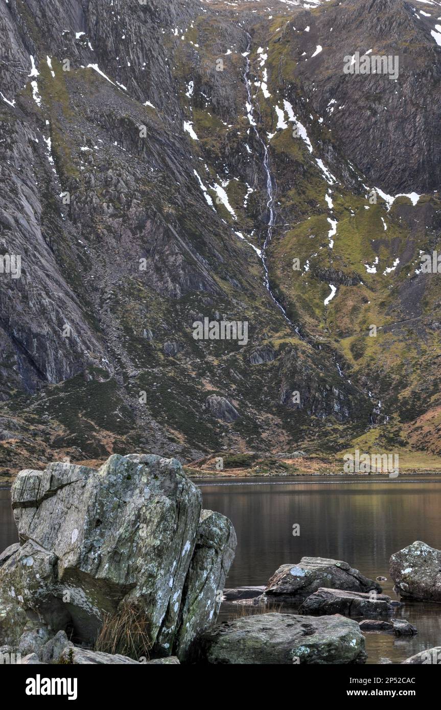 CWM Idwal, riserva naturale a Snowdonia, Galles Foto Stock