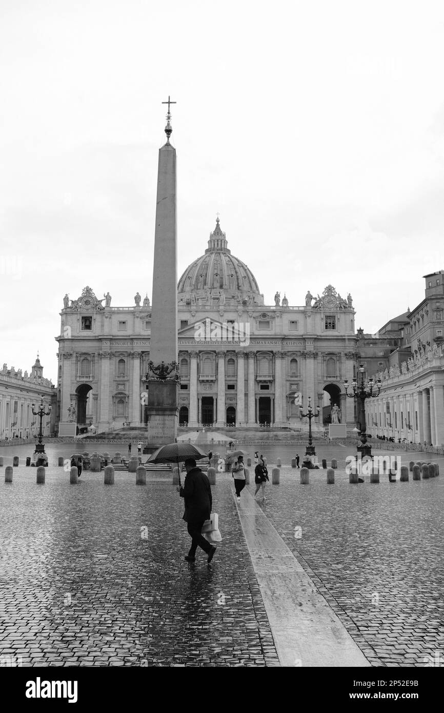 Petersplatz Vatikan Rom Foto Stock