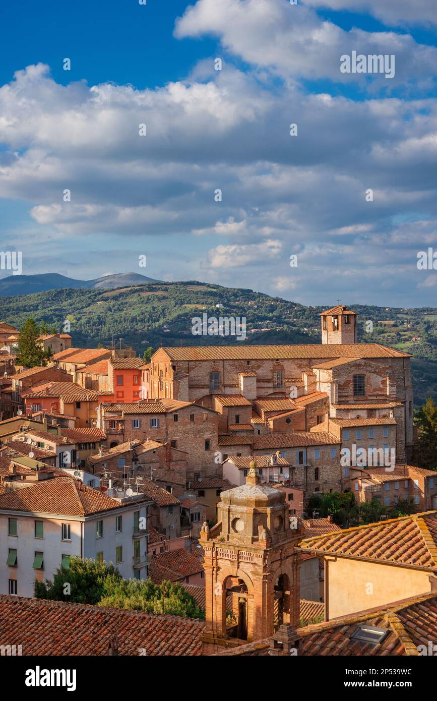 Chiesa medievale di San Agostino a Perugia Foto Stock