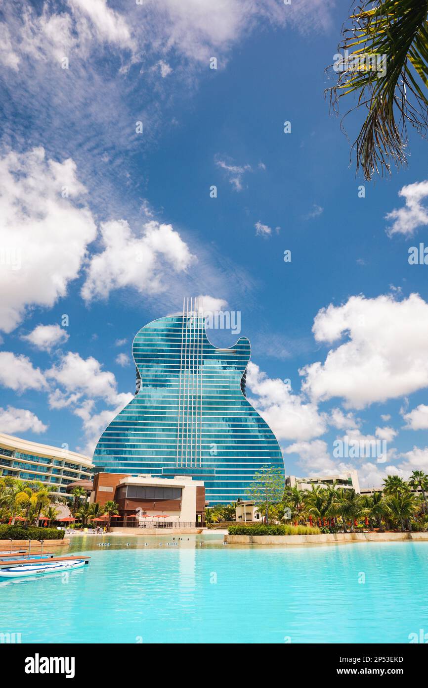 Hard Rock Guitar Hotel a Hollywood, Florida Foto Stock