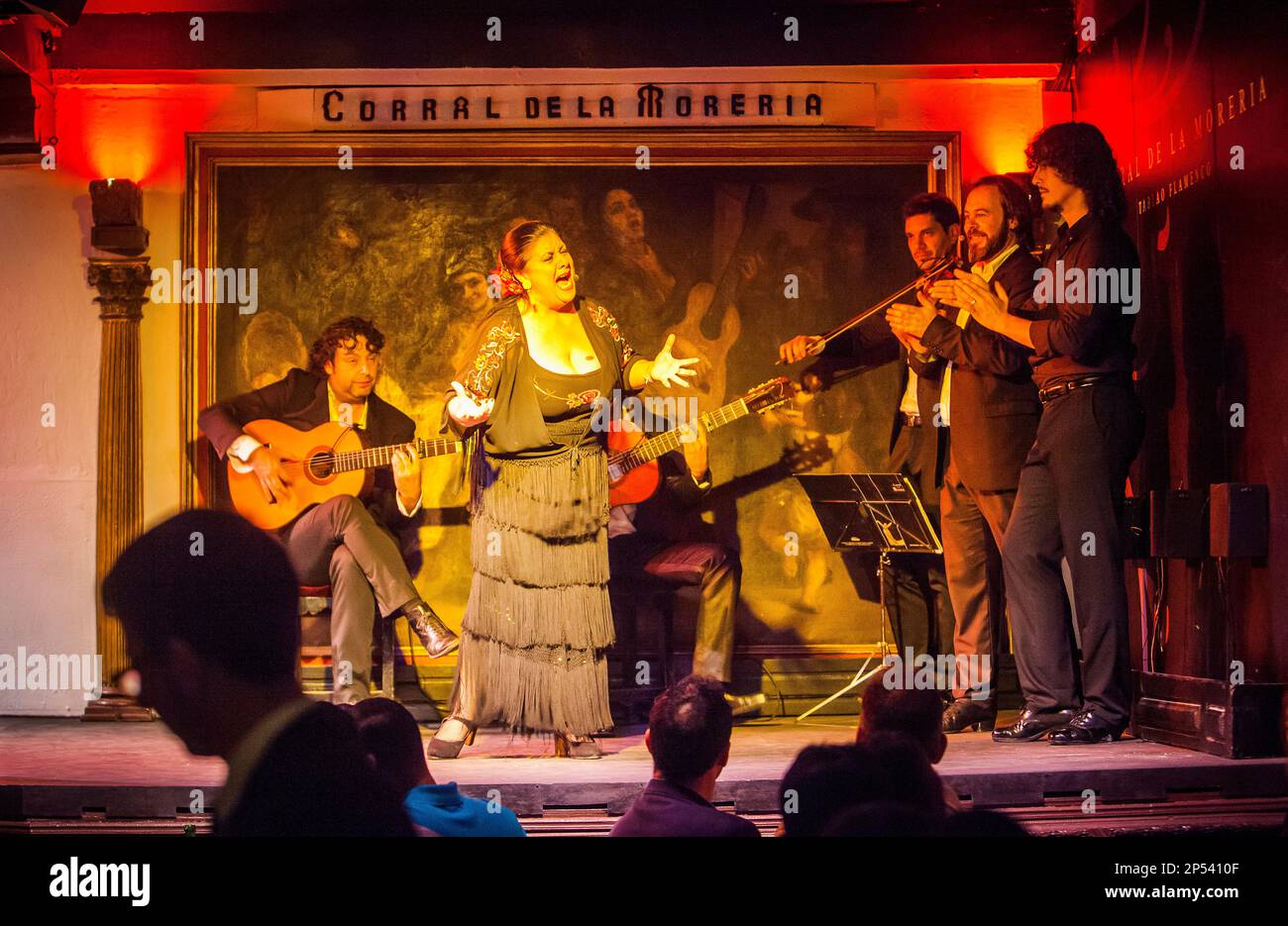 Corral de la Moreria,tablao flamenco,Calle Moreria 17. Madrid. Spagna Foto Stock