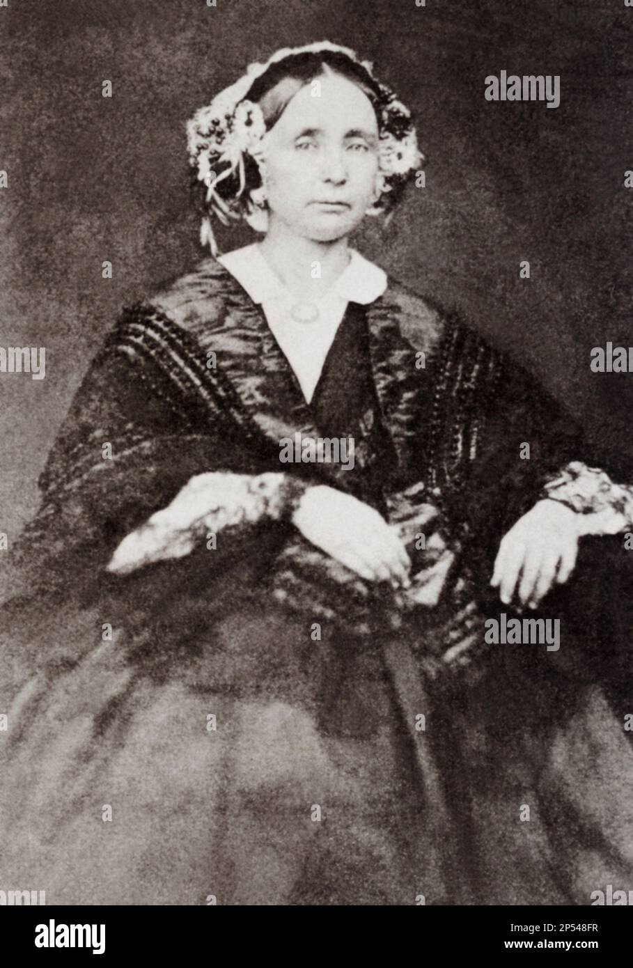 1855 ca, ITALIA : la Regina delle due Sicilie MARIA TERESA Arciduchessa d'AUSTRIA e rimarata a Napoli 1837 ( Maria TERESA , 1816 - 1867), sposata a Napoli nel 1837 con il re FERDINANDO II di Borbone-due Sicilie BORBONE delle due Sicilie ( Palermo 1810 - Caserta 1859 ) , RE dal 1830 al 1859, Duca di Calabria (dal 1825 al 1830 ), già Duca di noto dalla nascita . Maria Theresia era la sua 2nd moglie , da questo matrimonio nato 12 figli - REALI - royalty - nobili - nobiltà - ritratto - ritratto - REGINA - ritratto - ritratto - ASBURGO - ABSBURG - ASBURGO --- Archivio GBB Foto Stock