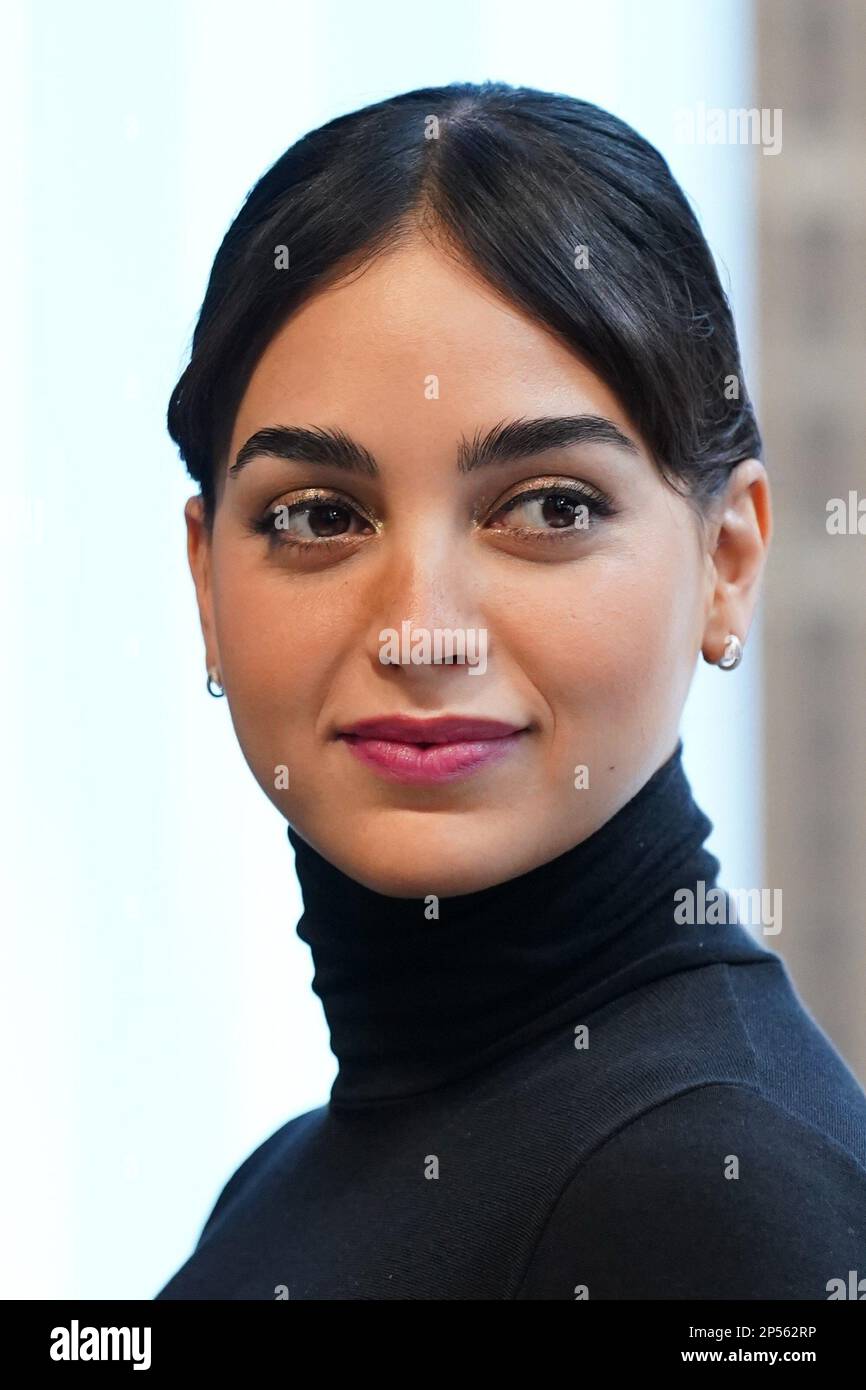 New York, NY, Stati Uniti. 6th Mar, 2023. Melissa Barrera in un'apparizione pubblica per SCREAM VI Cast Visita l'Empire state Building, l'Empire state Building, New York, NY 6 marzo 2023. Credit: Kristin Callahan/Everett Collection/Alamy Live News Foto Stock