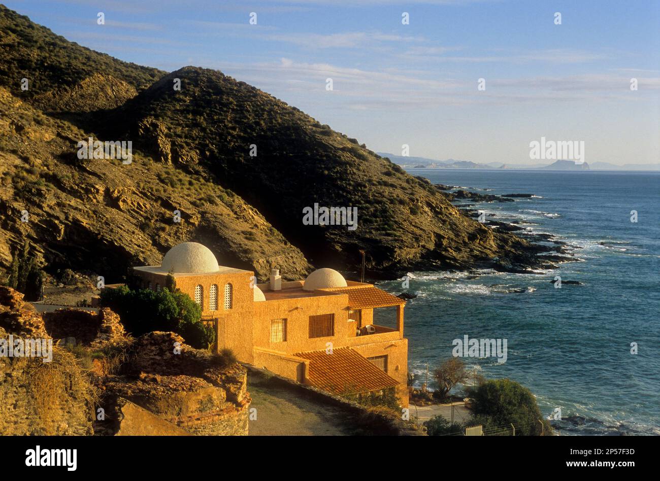 Cala de las Conchas, vicino Villaricos.Cuevas De Almanzora, provincia di Almeria, Andalusia, Spagna Foto Stock