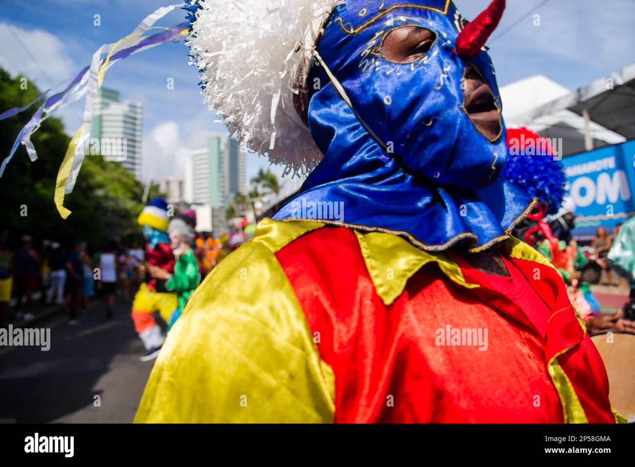 Te Parata Salvador, Bahia, Brasile - 11 febbraio 2023: Il gruppo tradizionale ...