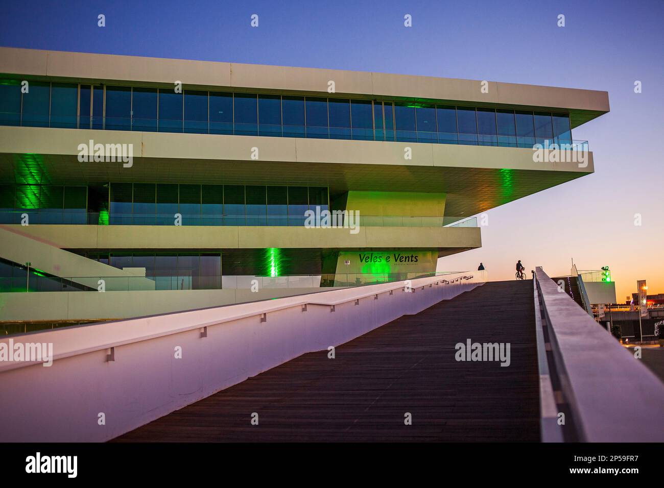Veles e Vents, edificio da David Chipperfield, porta, Valencia, Spagna Foto Stock