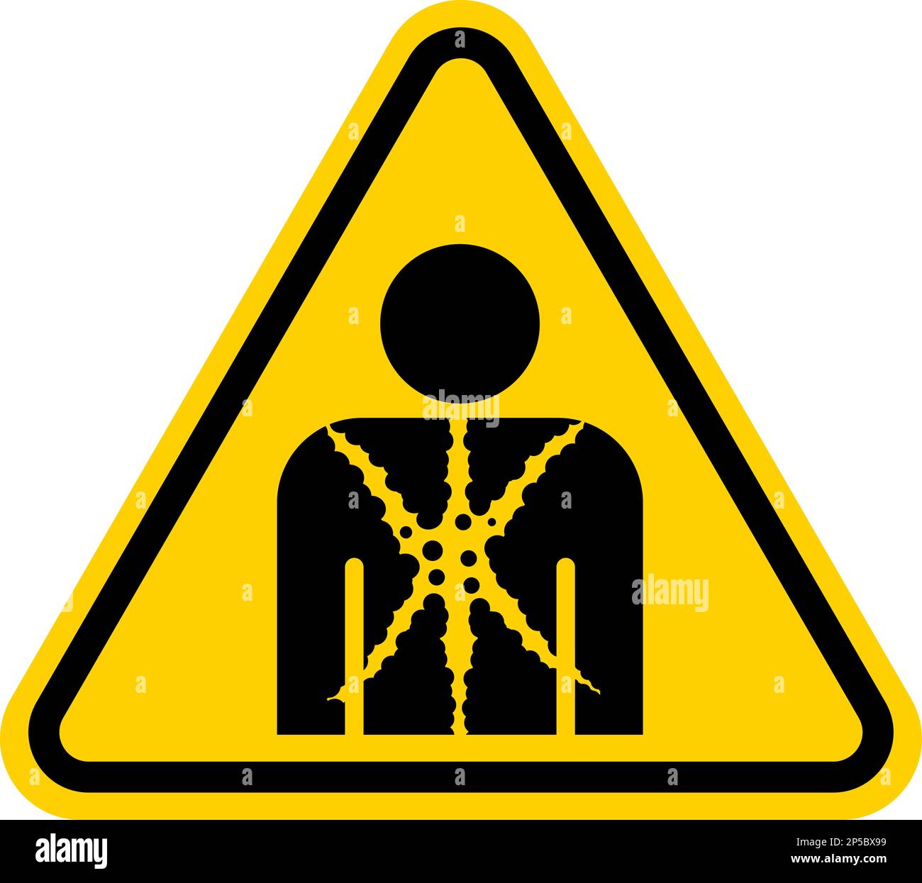 Sostanza o miscela che presenta un'etichetta di pericolo per la salute Illustrazione Vettoriale