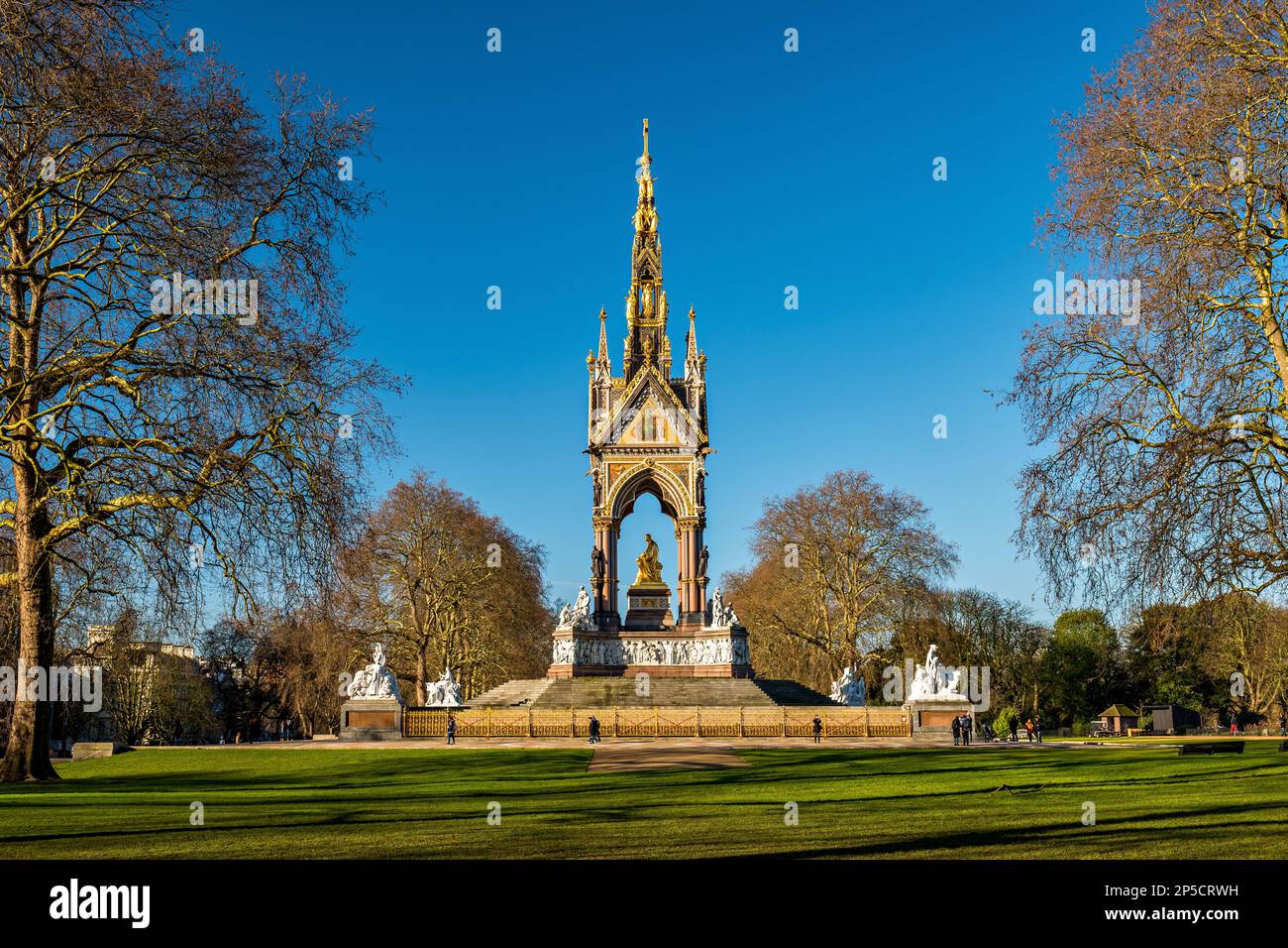 Albert Memorial, Kensington, Londra, Inghilterra Foto Stock