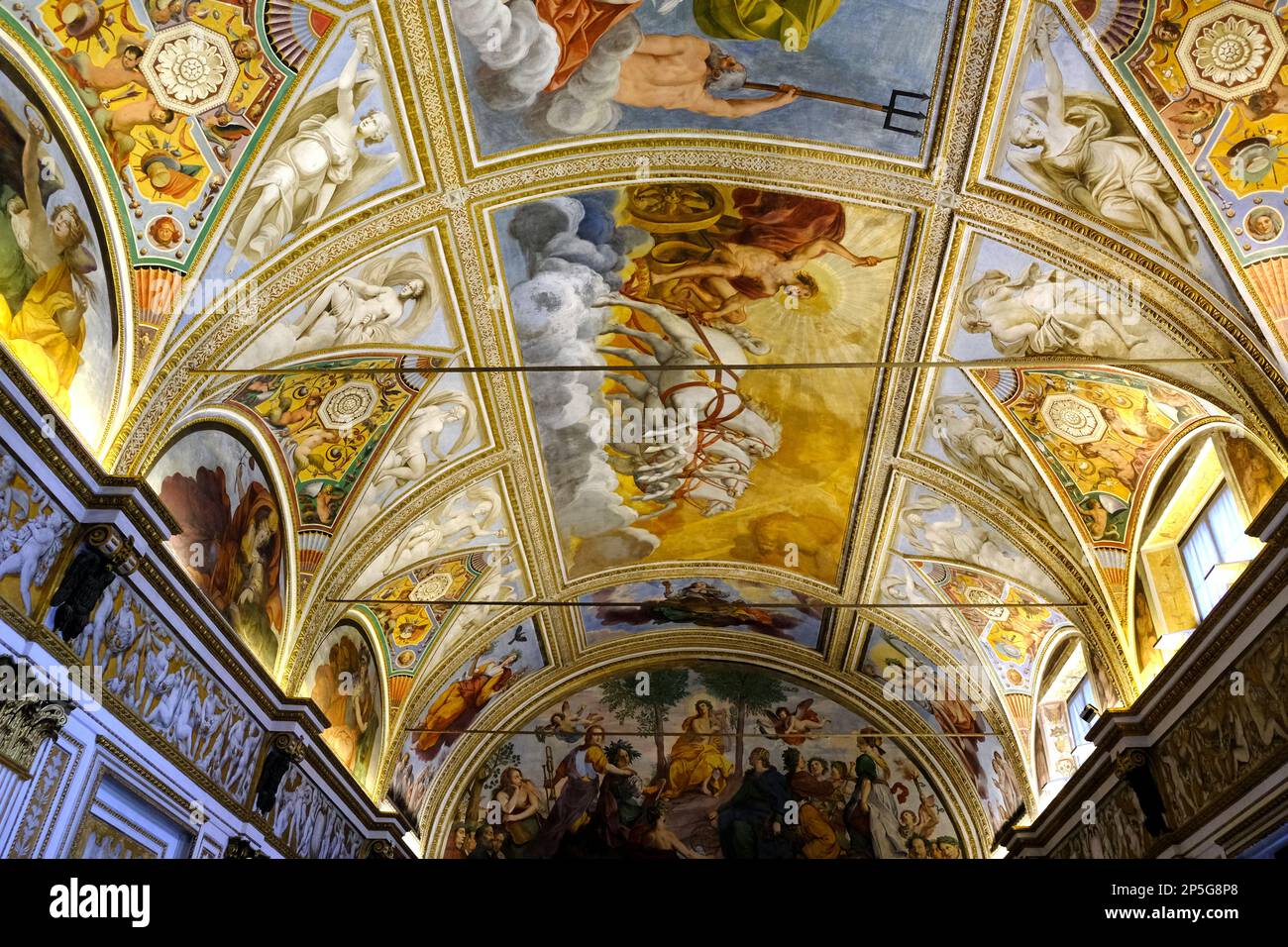 Galleria degli specchi di Palazzo Ducale a Mantova Foto Stock