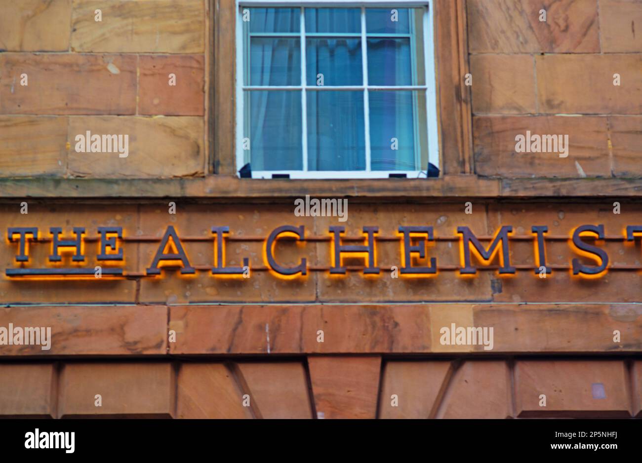 The Alchemist cocktail Bar, Brunswick Street, Liverpool, Inghilterra Foto Stock