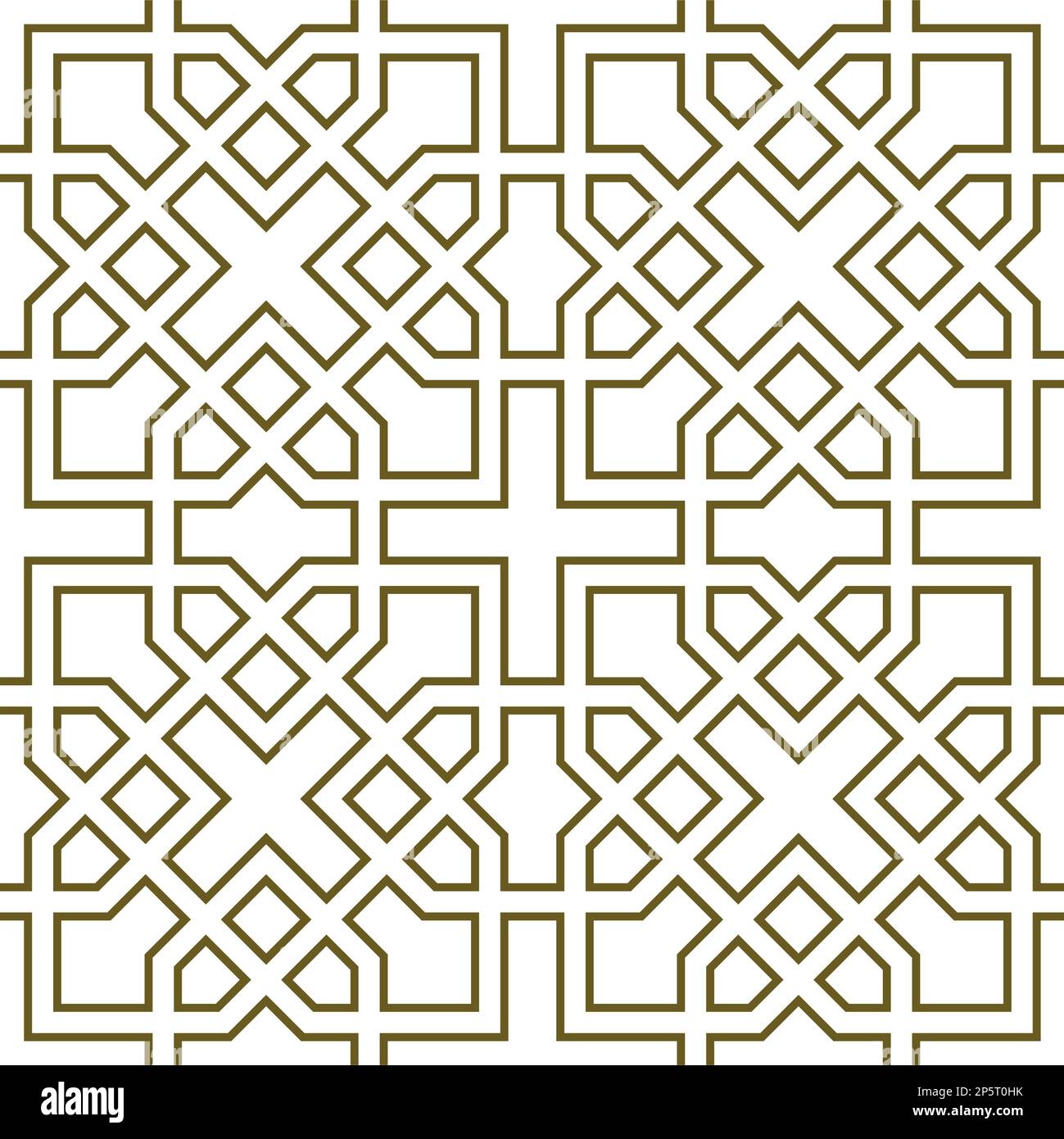 Ornamento geometrico senza cuciture basato sulle tradizionali linee marroni  dell'arte islamica. Per tessuti, tessuti, copertine, carta da imballaggio, sfondo  e lasercutting Immagine e Vettoriale - Alamy