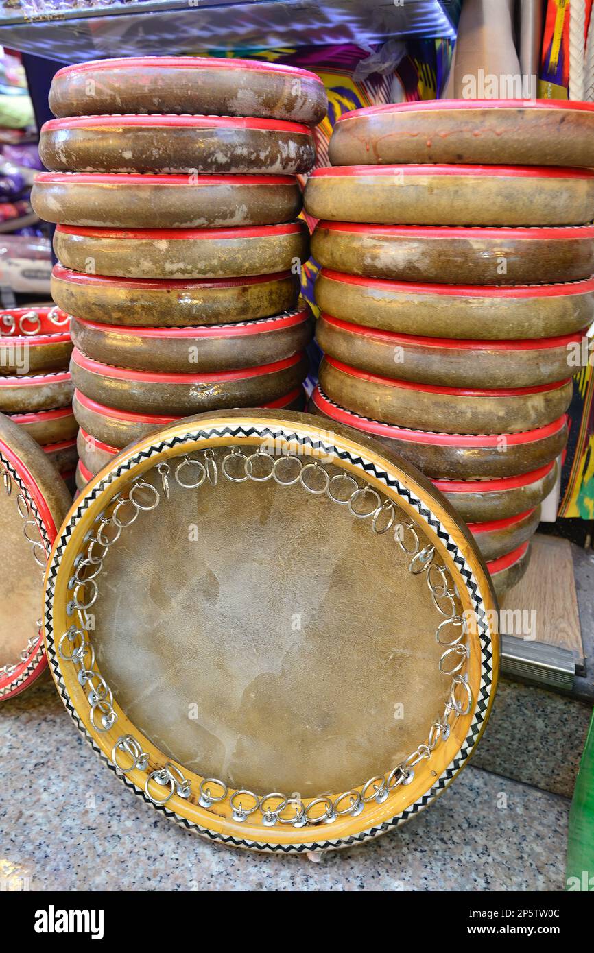 Xinjiang tradizionale tamburino Foto Stock