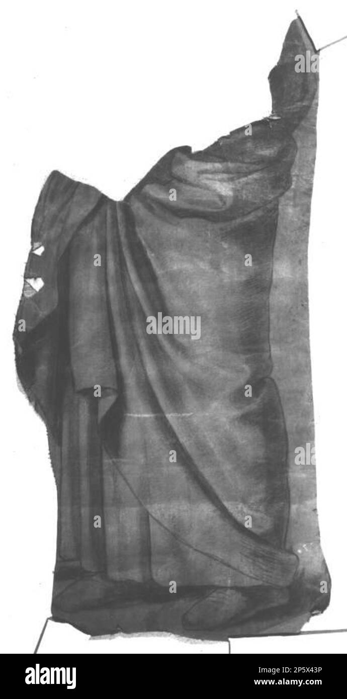 Cartoni animati per 'Christ in Majesty' in All Saints Church, Margaret Street, Londra (incompleto). Tendaggi, William Dyce (Aberdeen, Scozia, 1806 - 1864) Foto Stock