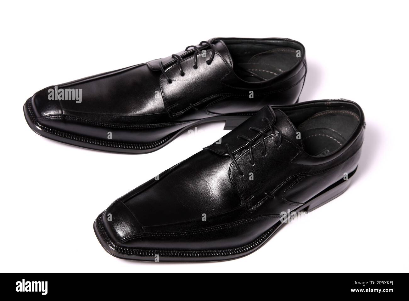 scarpe nere da uomo Foto Stock