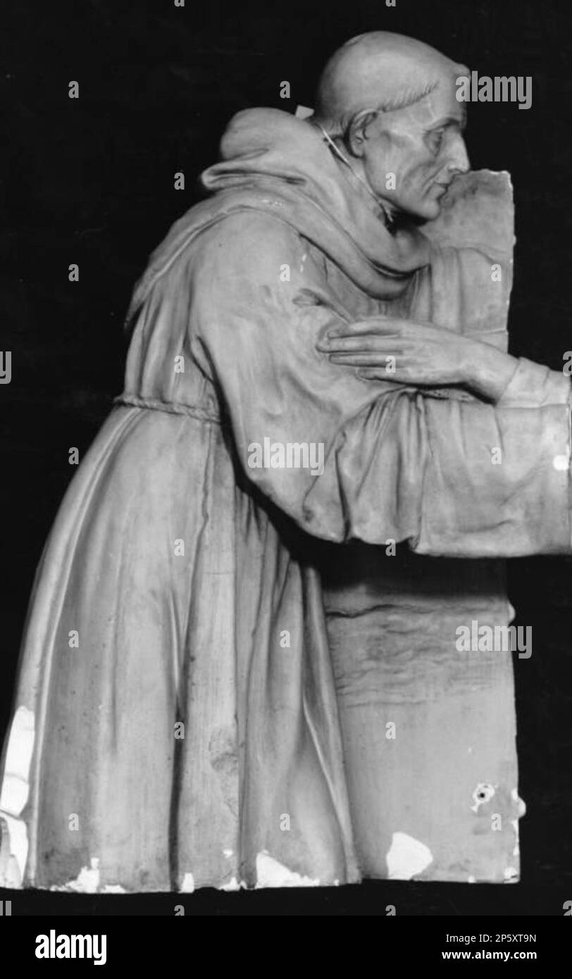 L'incontro di San Domenico e San Francesco, Andrea della Robbia (Firenze, 1435 - 1525) 1475 - 1499 Foto Stock