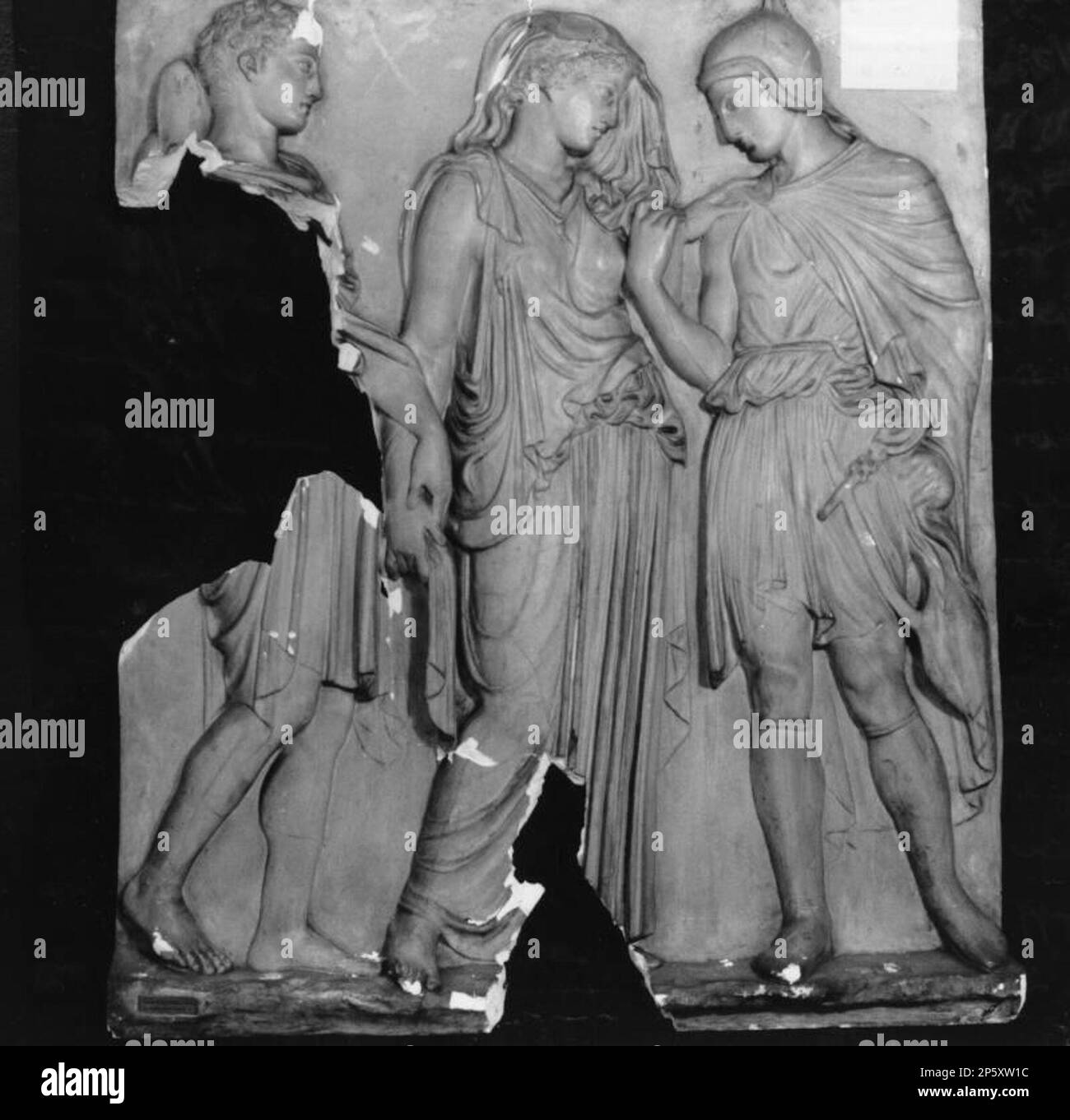 Stele - Orpheus, Eurydice & Hermes, artista sconosciuto Foto Stock