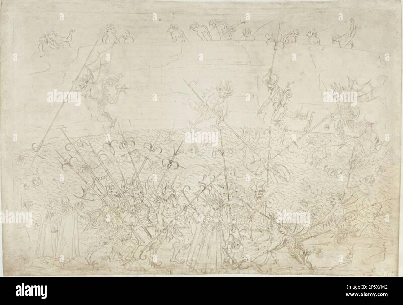 Inferno XXII, Sandro Botticelli (Firenze, 1445 - 1510) 1887 Foto Stock