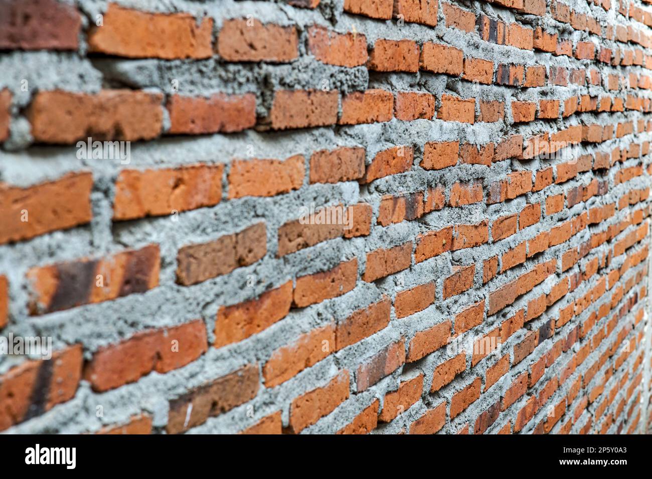 sfondo rosso struttura mattone. Muri di mattoni. Vecchio modello di muro in mattoni vintage. Muro di mattoni rossi Foto Stock