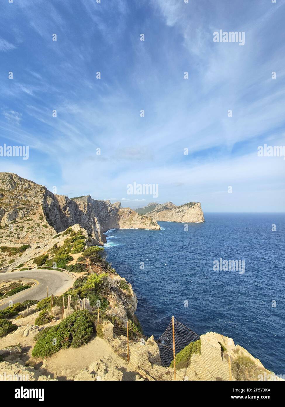 Cap de Formentor sull'isola di Maiorca, Spagna. Foto Stock