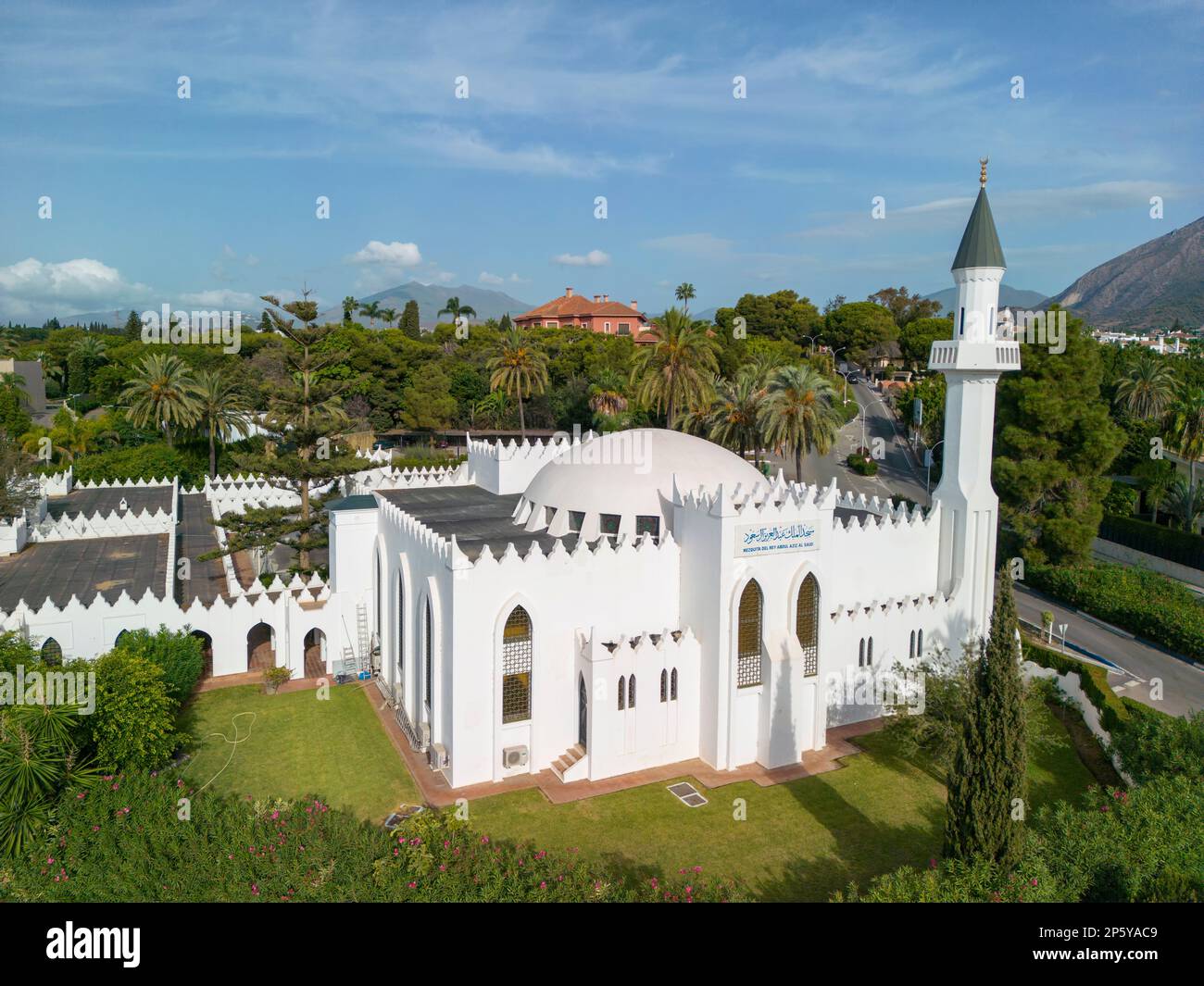 Vista panoramica della Grande Moschea di Marbella, Spagna Foto Stock