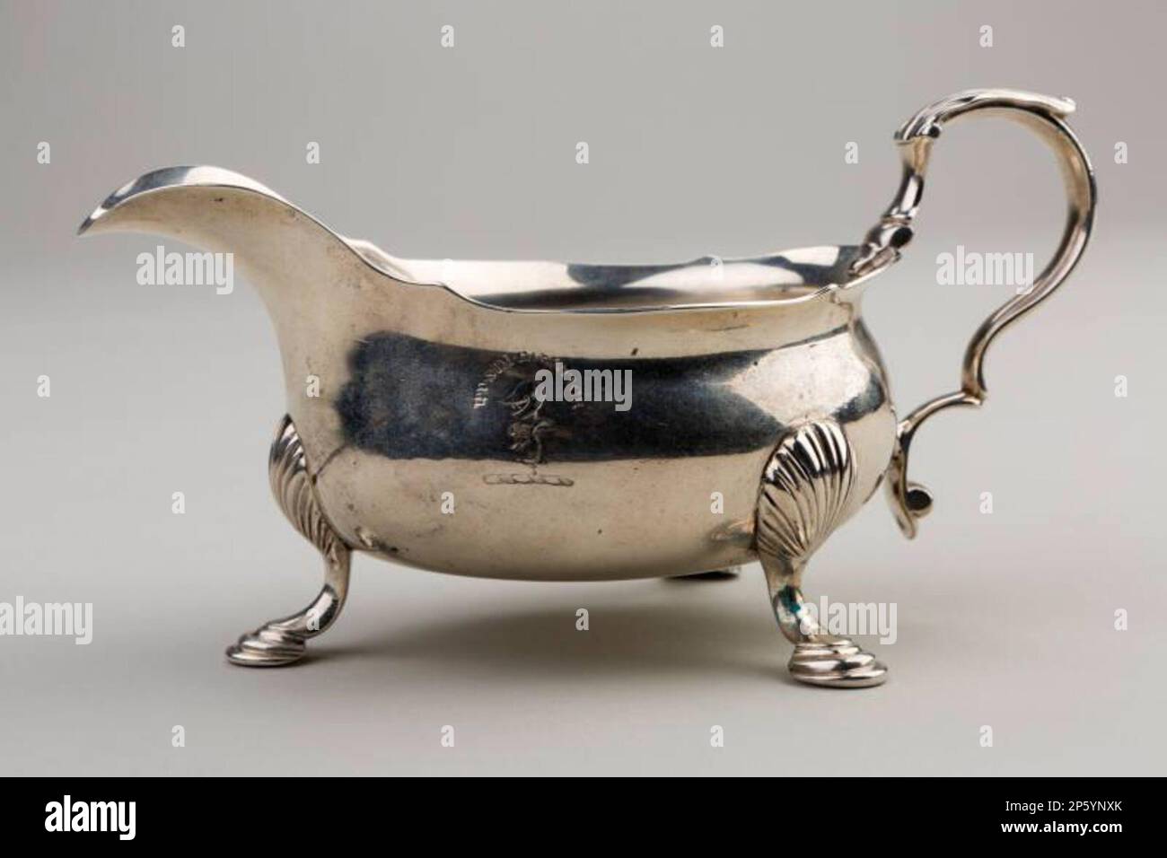 Sauceboat Argento, 1770s Foto Stock