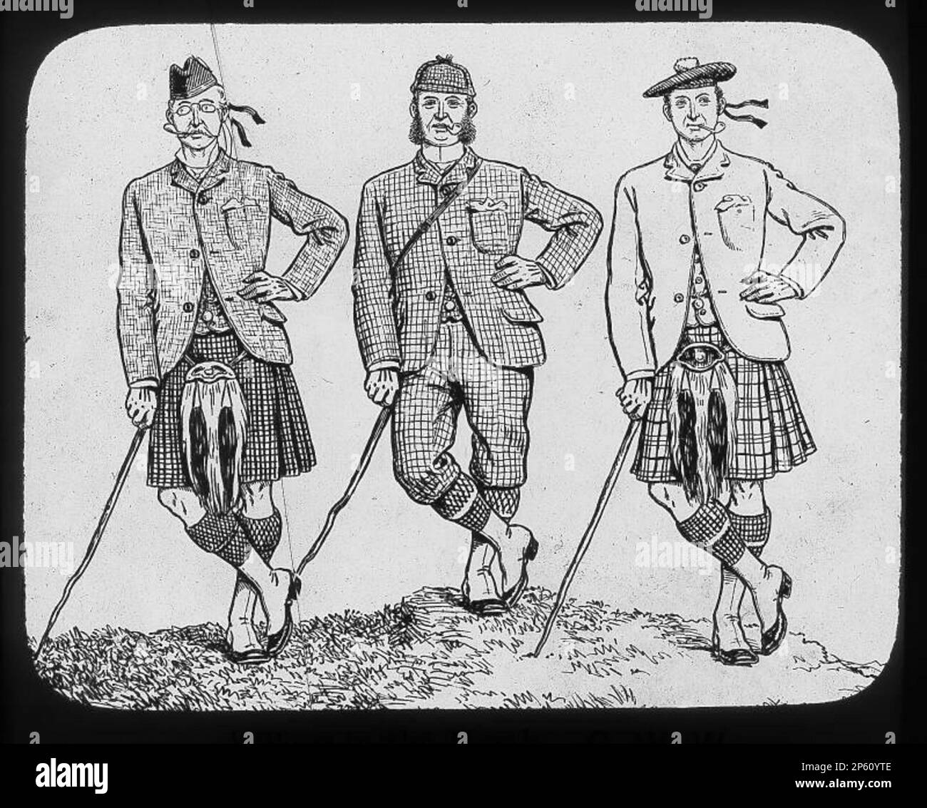 A Tour in the North - discussione sul vestito, c. 1901 Foto Stock