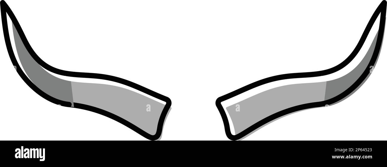 bull fauna animale colore icona vettore illustrazione Illustrazione Vettoriale