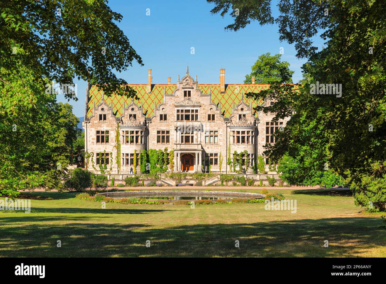 Residenza estiva del Castello di Altensteiner a Altensteiner Park, Turingia, Germania, Europa Foto Stock